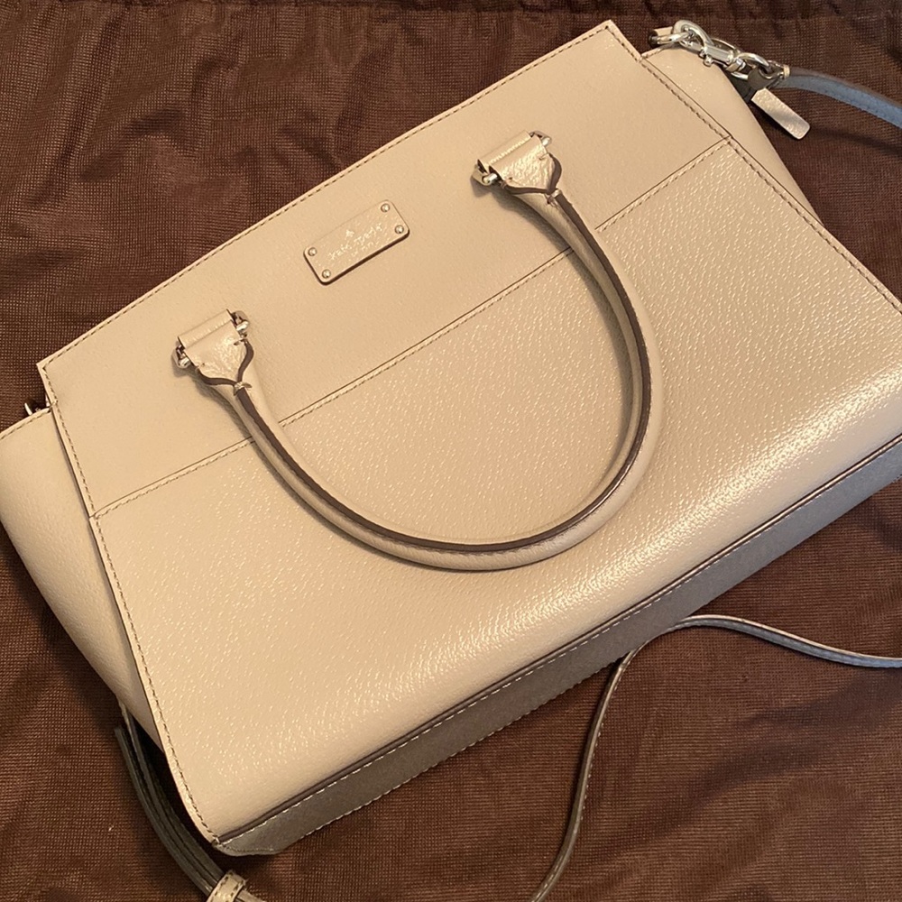 Gray Kate Spade Large Satchel Bag